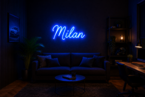 Neon naam lamp op maat, gemaakt door Neonnaam.nl