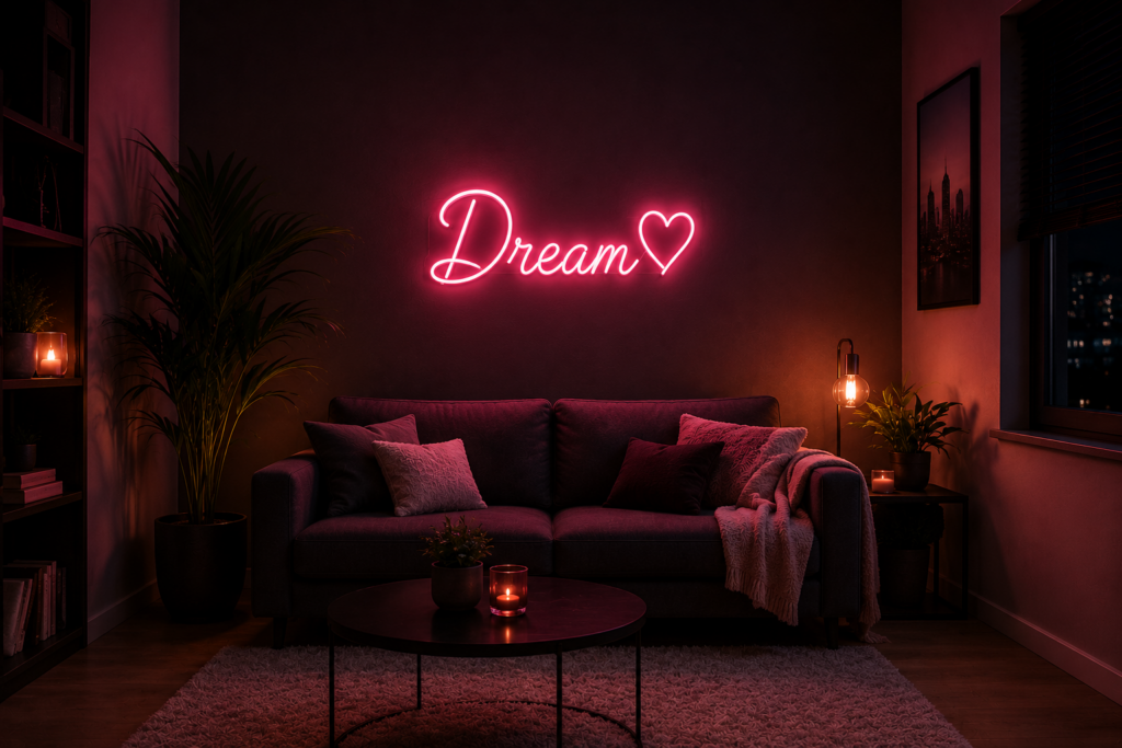 Neon naam lamp op maat, gemaakt door Neonnaam.nl